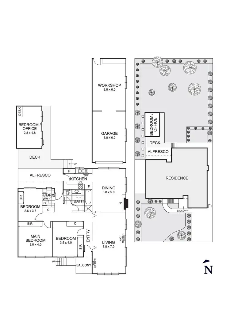 Floorplan of Homely house listing, 22 Baird Street South, Doncaster VIC 3108
