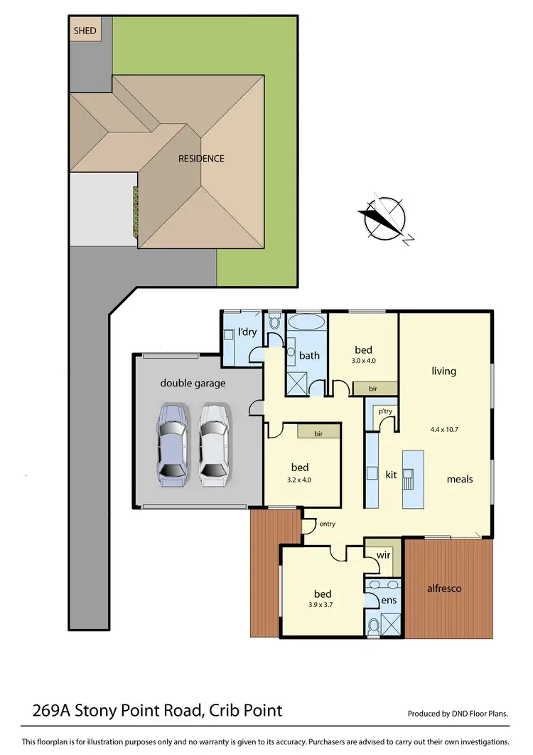 Floorplan of Homely house listing, 269A Stony Point Road, Crib Point VIC 3919