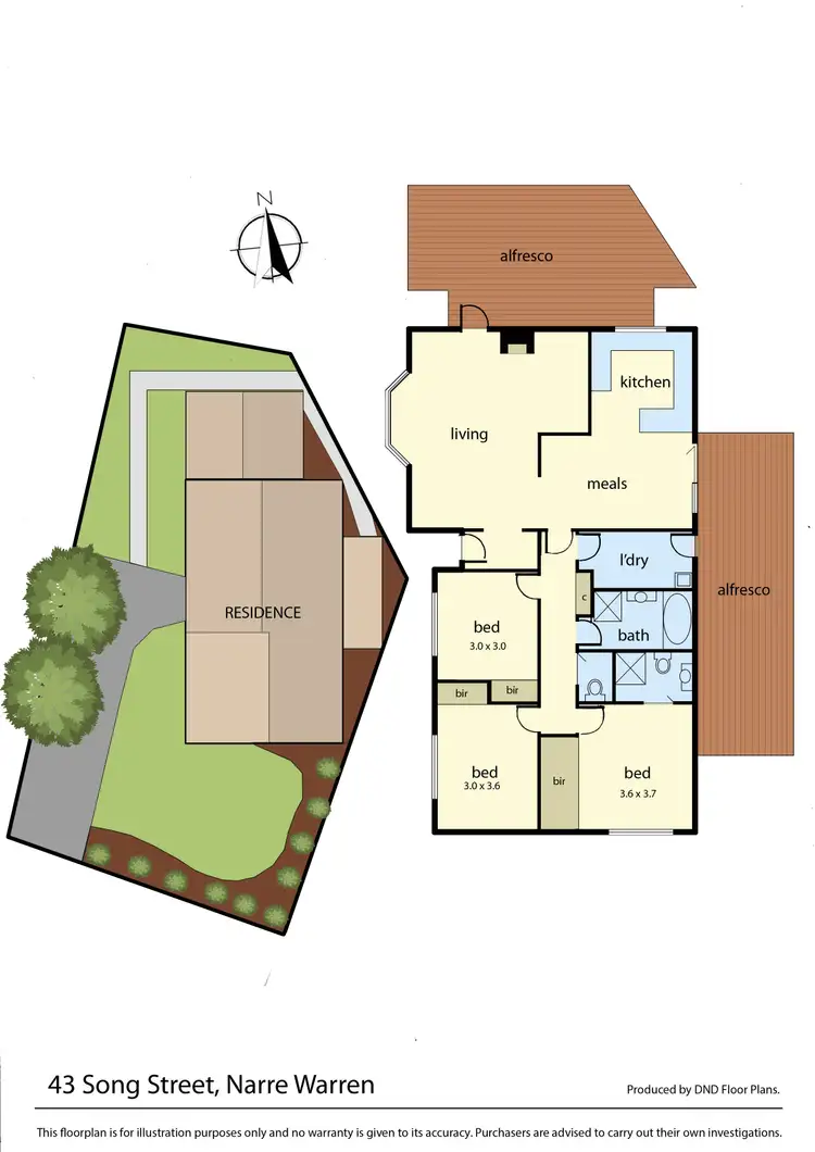 Floorplan of Homely house listing, 43 Song Street, Narre Warren VIC 3805