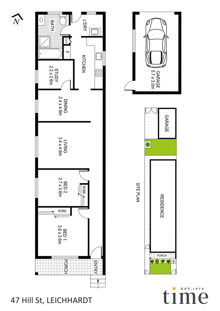 Floorplan of Homely house listing, 47 Hill Street, Leichhardt NSW 2040