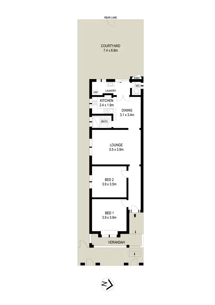 Floorplan of Homely house listing, 49 Roberts Street, Camperdown NSW 2050