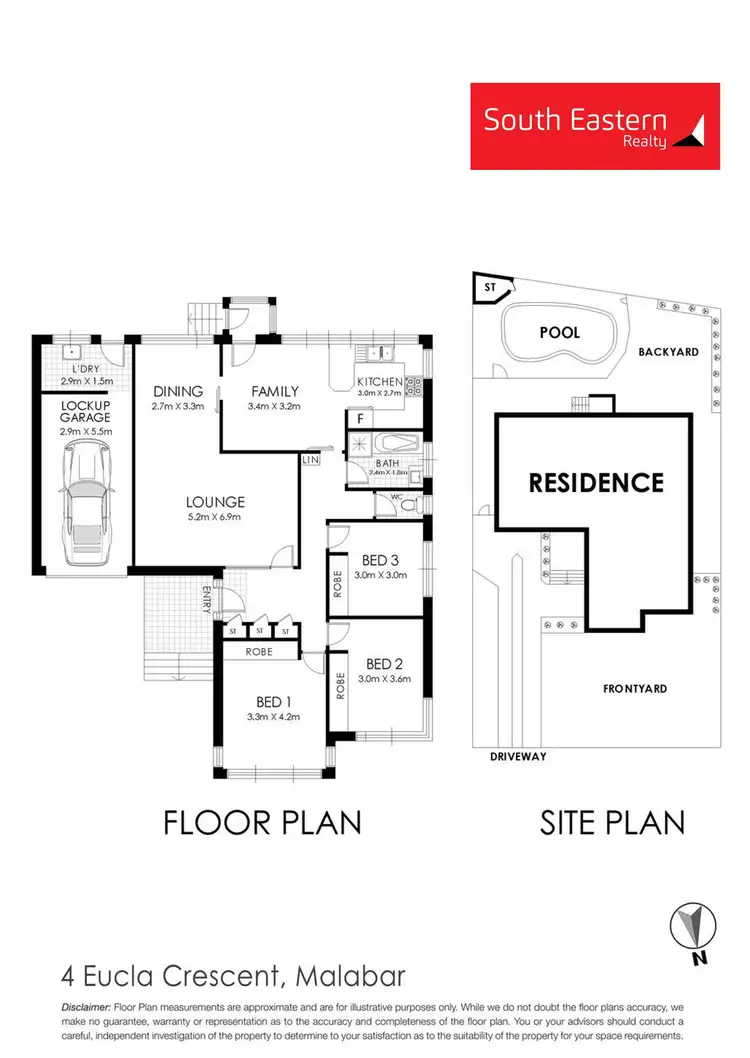 Floorplan of Homely house listing, 4 Eucla Crescent, Malabar NSW 2036