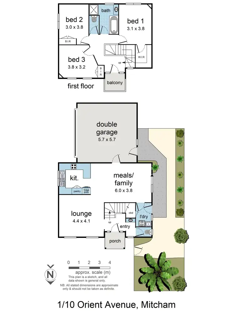 Floorplan of Homely house listing, 1/10 Orient Avenue, Mitcham VIC 3132