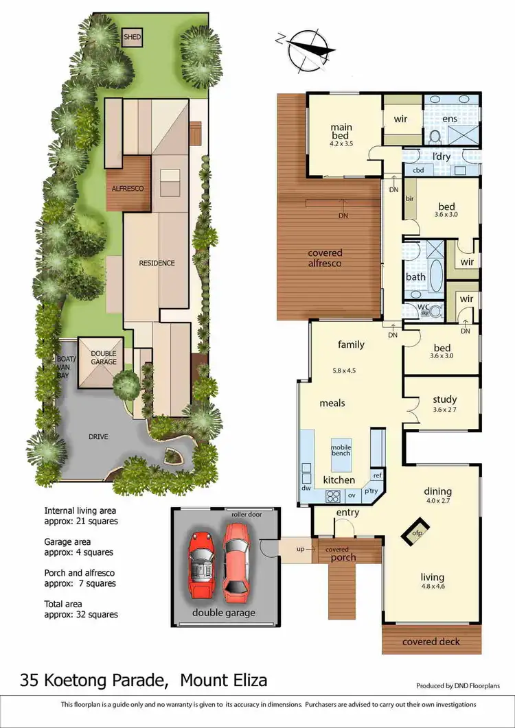 Floorplan of Homely house listing, 35 Koetong Parade, Mount Eliza VIC 3930