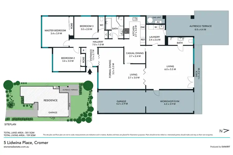 Floorplan of Homely house listing, 5 Lidwina Place, Cromer NSW 2099