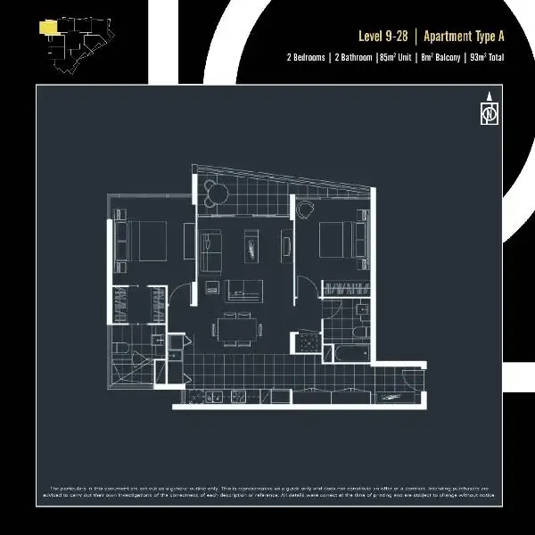 Floorplan of Homely apartment listing, 1331/56 Scarborough Street, Southport QLD 4215
