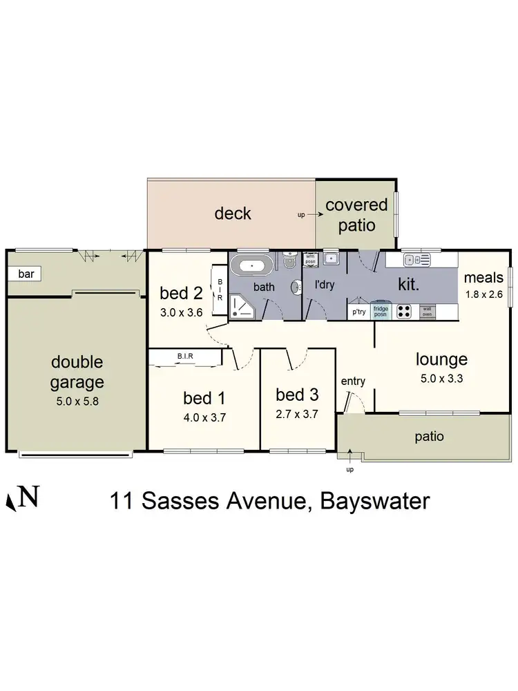 Floorplan of Homely house listing, 11 Sasses Avenue, Bayswater VIC 3153