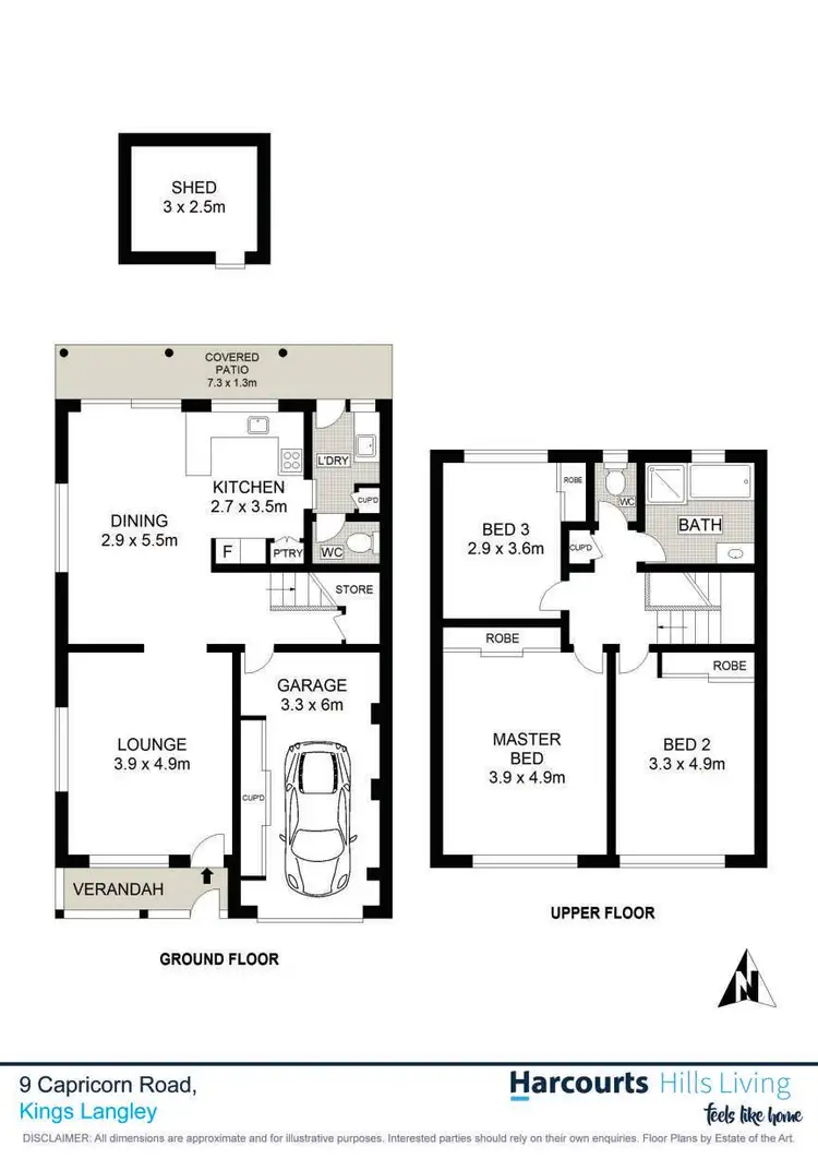 Floorplan of Homely house listing, 9 Capricorn Road, Kings Langley NSW 2147