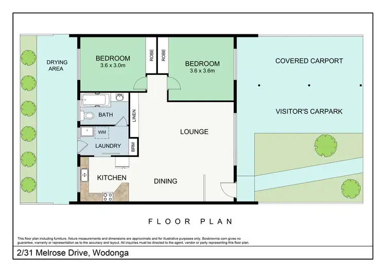 Floorplan of Homely unit listing, 2/31 Melrose Drive, Wodonga VIC 3690