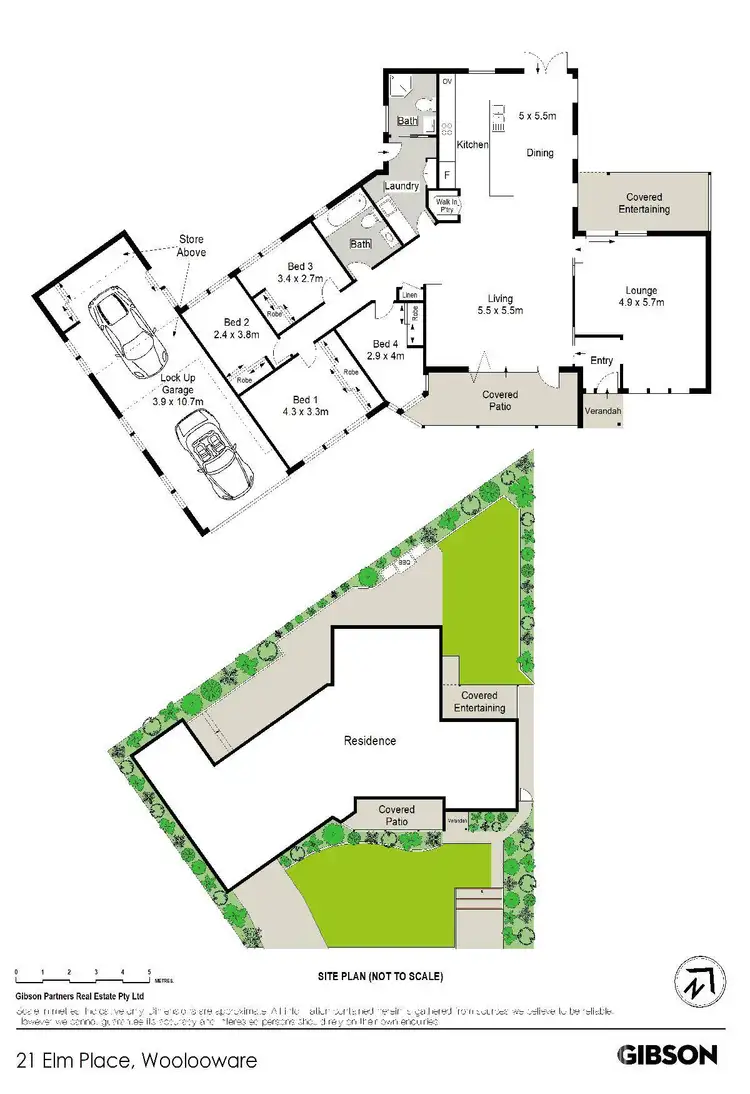 Floorplan of Homely house listing, 21 Elm Place, Woolooware NSW 2230