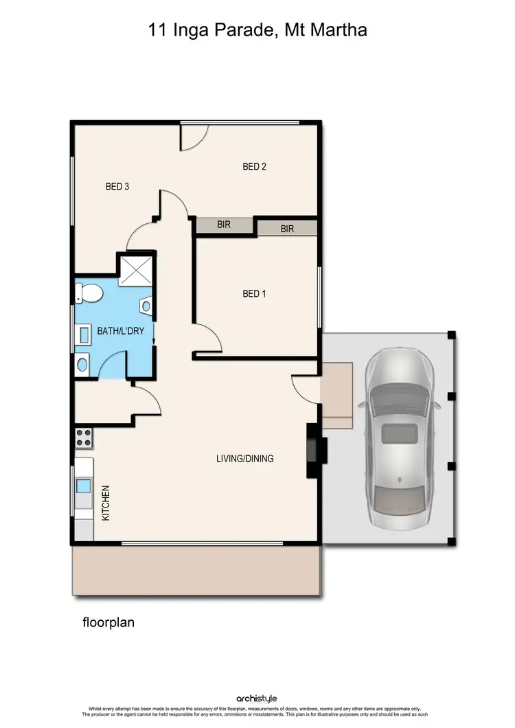 Floorplan of Homely house listing, 11 Inga Parade, Mount Martha VIC 3934