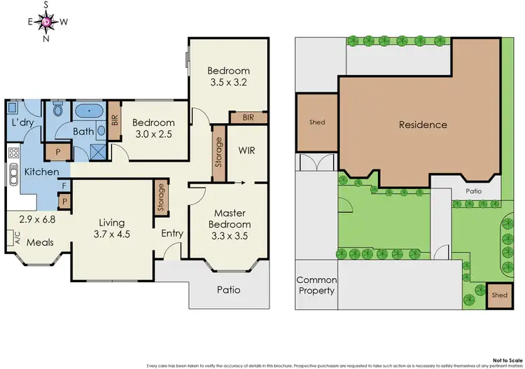 Floorplan of Homely townhouse listing, 8B Evan Street, Parkdale VIC 3195