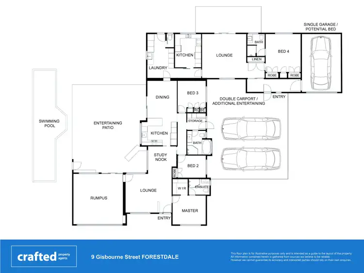 Floorplan of Homely house listing, 9 Gisbourne Street, Forestdale QLD 4118