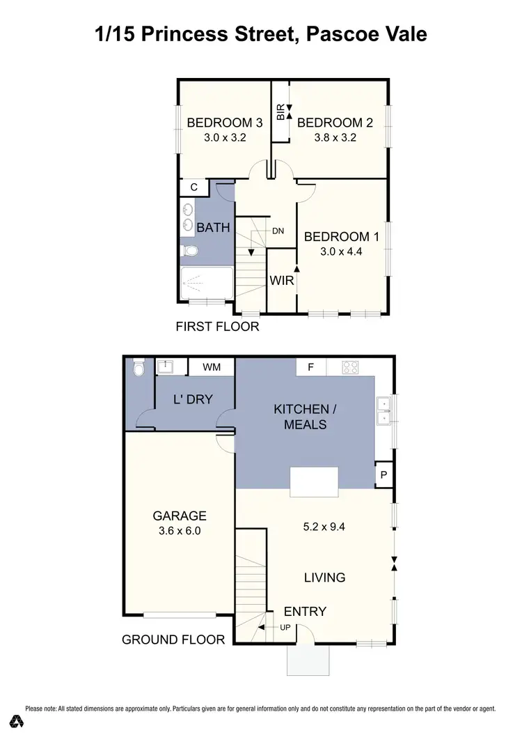 Floorplan of Homely unit listing, 1/15 Princess Street, Pascoe Vale VIC 3044