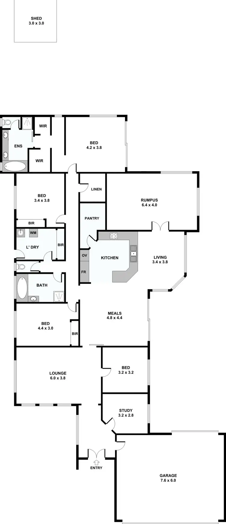 Floorplan of Homely house listing, 8 Galli Court, Hillside VIC 3037