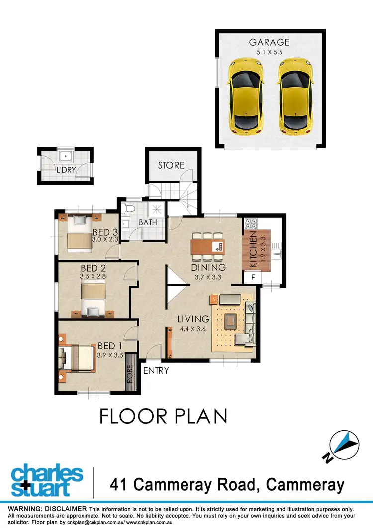 Floorplan of Homely apartment listing, 1-2/41 Cammeray Road, Cammeray NSW 2062