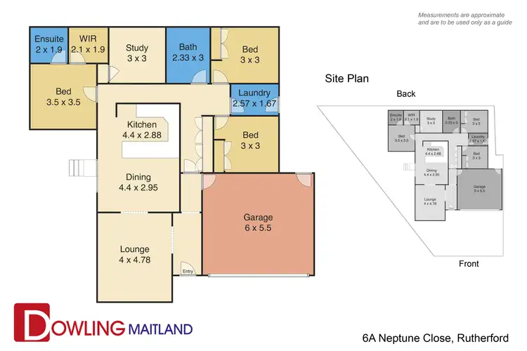 Floorplan of Homely house listing, 6A Neptune Close, Rutherford NSW 2320