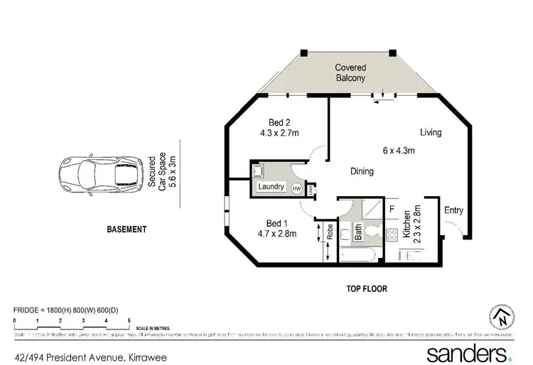 Floorplan of Homely unit listing, 42/494-496 President Avenue, Kirrawee NSW 2232