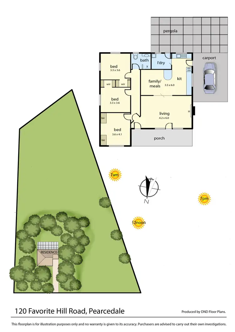 Floorplan of Homely house listing, 120 Favorite Hill Road, Pearcedale VIC 3912