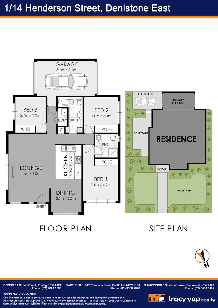 Floorplan of Homely villa listing, 1/14 Henderson Street, Denistone East NSW 2112