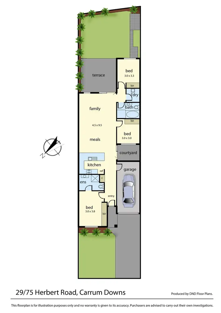 Floorplan of Homely unit listing, 29/75 Herbert Road, Carrum Downs VIC 3201