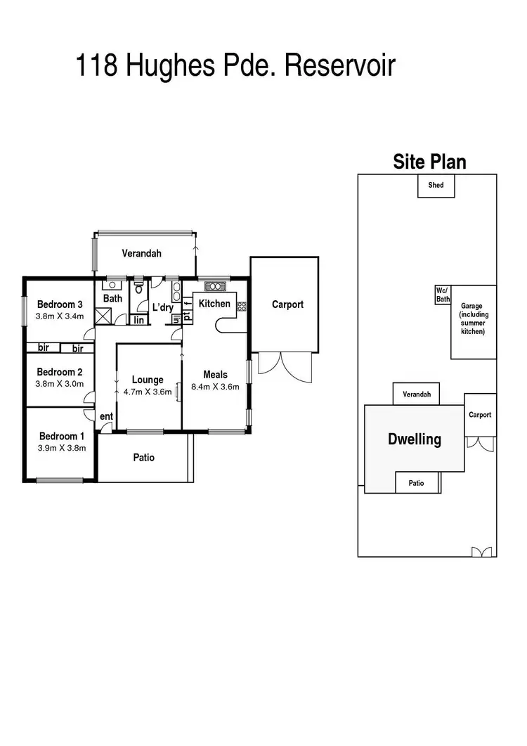 Floorplan of Homely house listing, 118 Hughes Parade, Reservoir VIC 3073