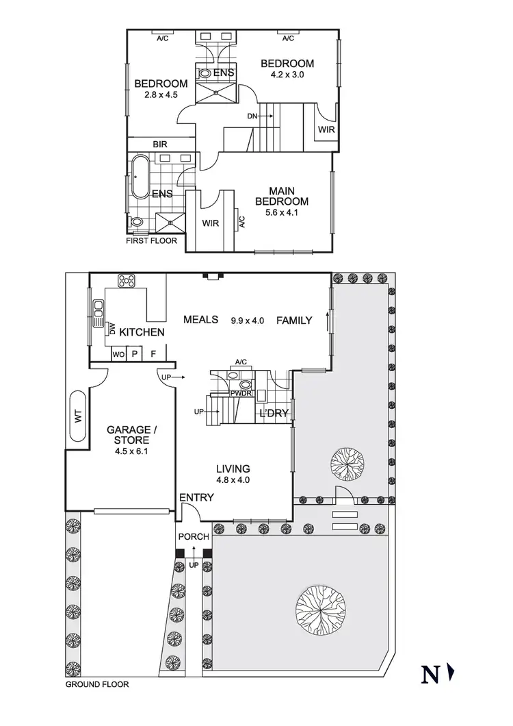 Floorplan of Homely townhouse listing, 97 Cornwall Road, Pascoe Vale VIC 3044