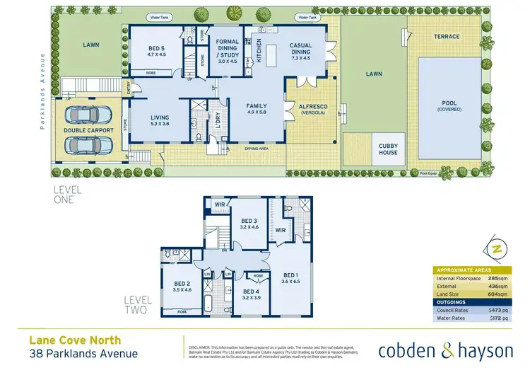 Floorplan of Homely house listing, 38 Parklands Avenue, Lane Cove North NSW 2066