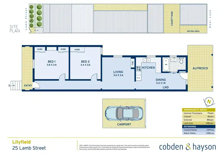 Floorplan of Homely house listing, 25 Lamb Street, Lilyfield NSW 2040