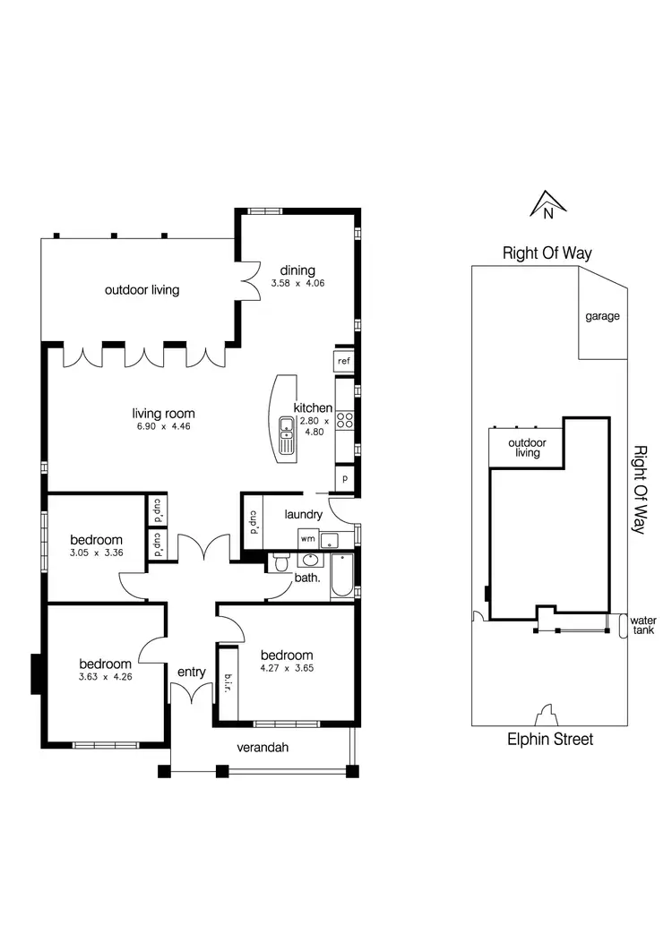 Floorplan of Homely house listing, 60 Elphin Street, Newport VIC 3015