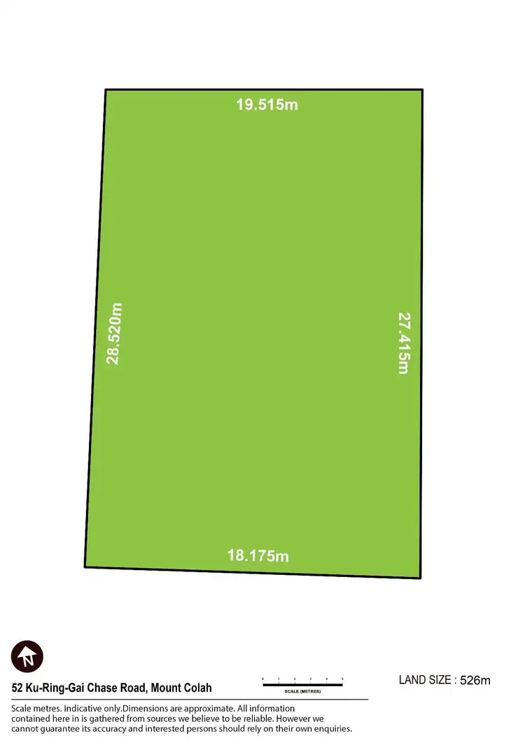 Floorplan of Homely land listing, 52 Kuring-gai Chase Road, Mount Colah NSW 2079