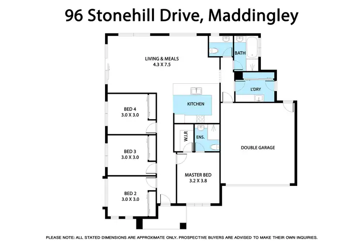 Floorplan of Homely house listing, 96 Stonehill Drive, Bacchus Marsh VIC 3340