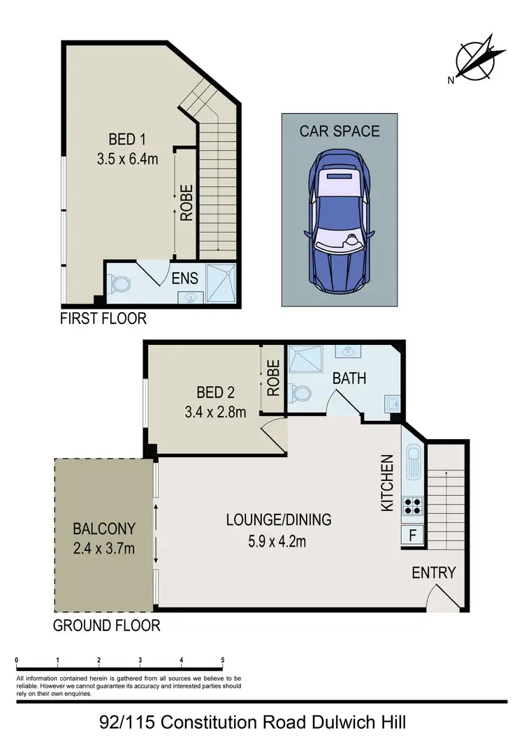 Floorplan of Homely apartment listing, 92/115-117 Constitution Road, Dulwich Hill NSW 2203