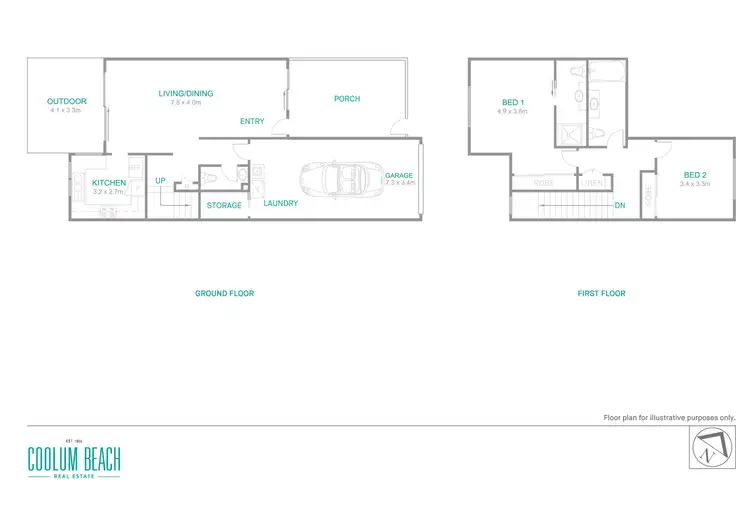 Floorplan of Homely townhouse listing, 3/92 Tanah Street West, Mount Coolum QLD 4573