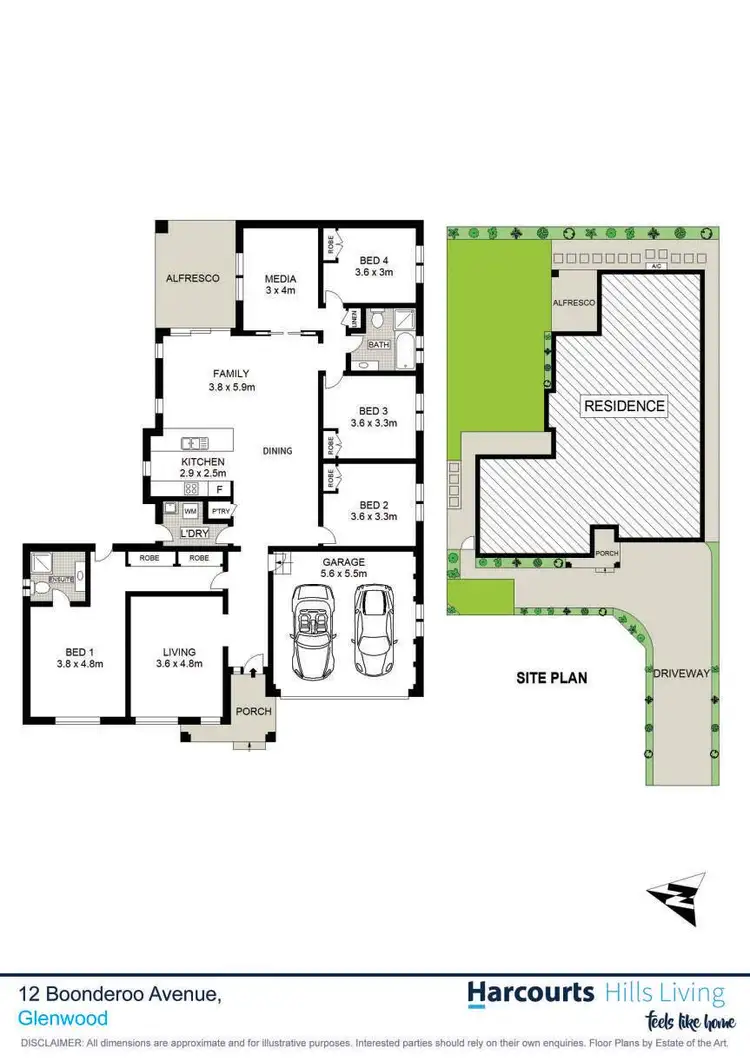 Floorplan of Homely house listing, 12 Boonderoo Avenue, Glenwood NSW 2768