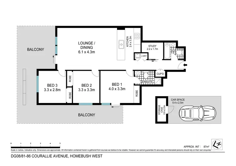 Floorplan of Homely apartment listing, G08/81-86 Courallie (Building D) Avenue, Homebush West NSW 2140