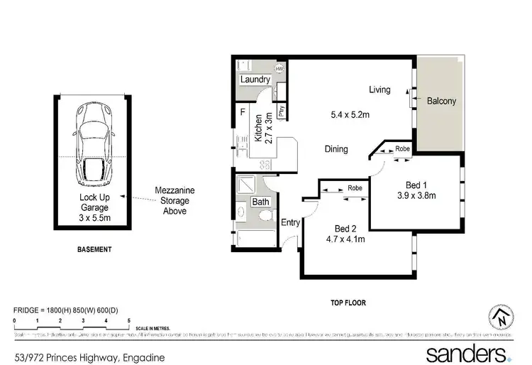 Floorplan of Homely unit listing, 53/972-990 Old Princes Highway, Engadine NSW 2233