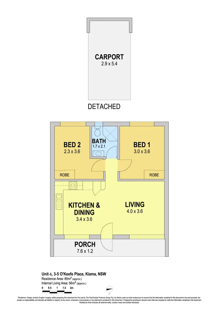 Floorplan of Homely unit listing, 4/3 O'Keefe Place, Kiama NSW 2533