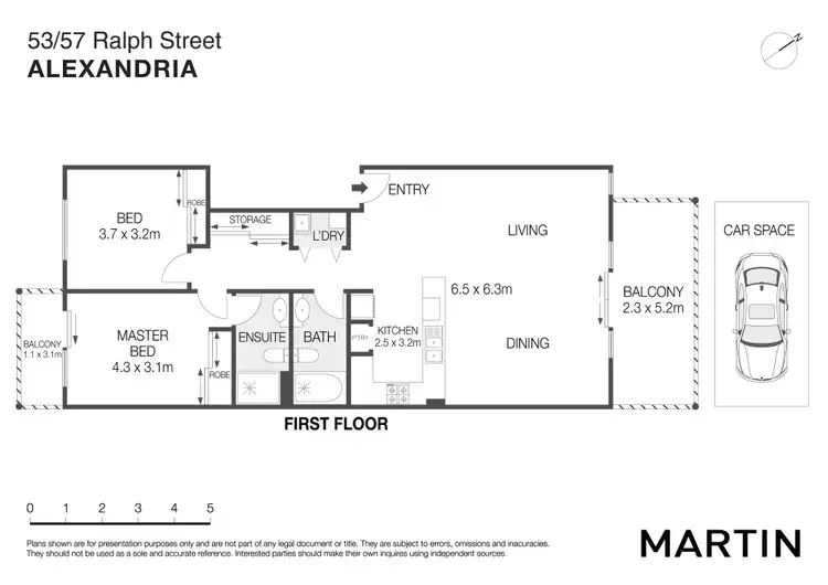 Floorplan of Homely apartment listing, 53/57 Ralph Street, Alexandria NSW 2015