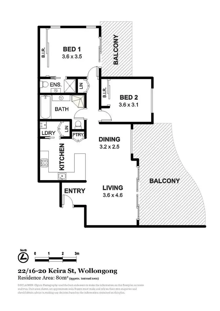 Floorplan of Homely unit listing, 22/16-20 Keira Street, Wollongong NSW 2500