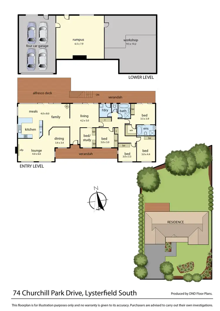 Floorplan of Homely house listing, 74 Churchill Park Drive, Lysterfield South VIC 3156