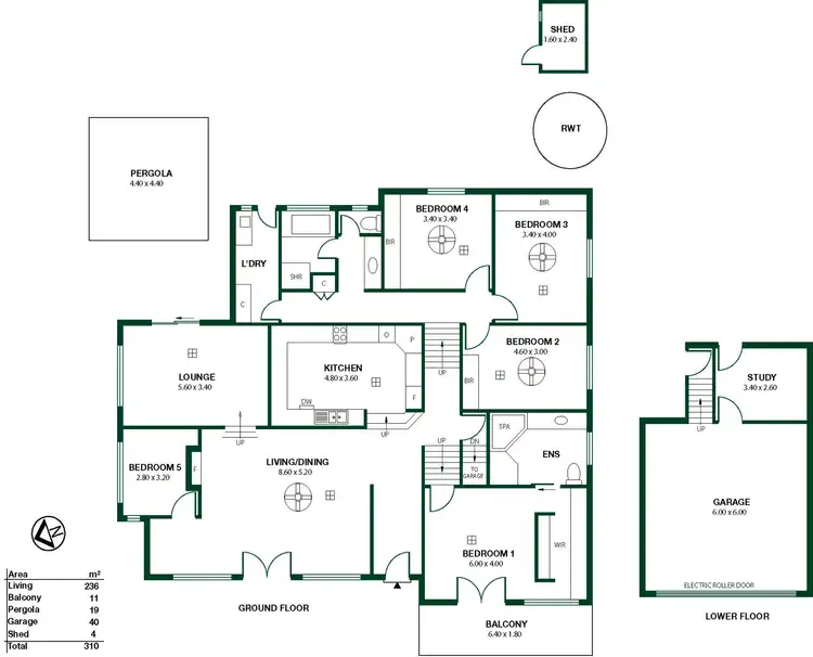 Floorplan of Homely house listing, 94 Onkaparinga Valley Road, Woodside SA 5244