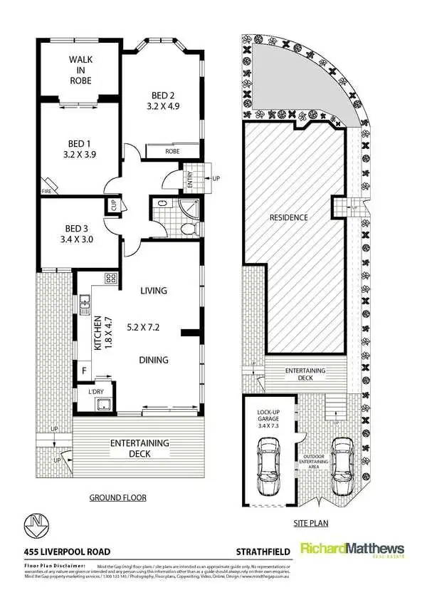 Floorplan of Homely semi-detached listing, 455 Liverpool Road, Strathfield NSW 2135