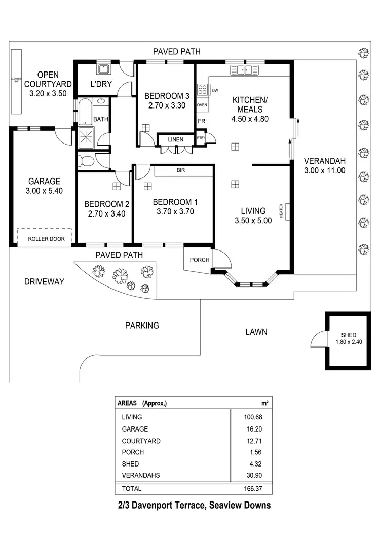Floorplan of Homely house listing, 2/3 Davenport Terrace, Seaview Downs SA 5049