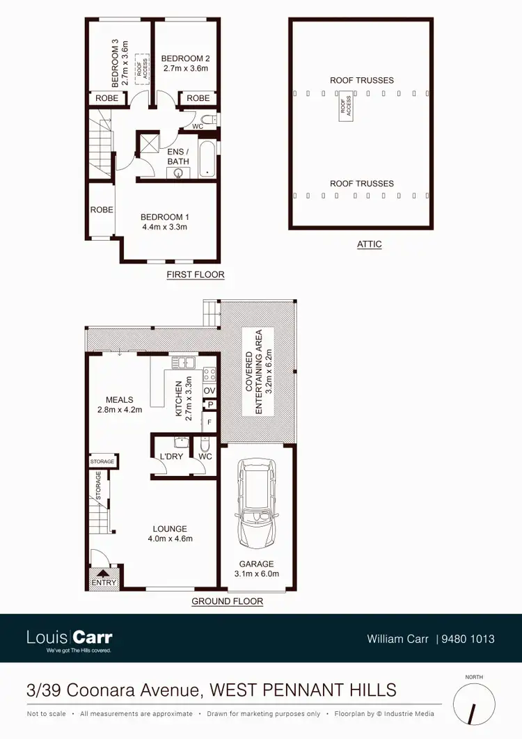 Floorplan of Homely townhouse listing, 3/39 Coonara Avenue, West Pennant Hills NSW 2125