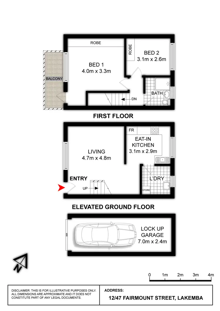 Floorplan of Homely unit listing, 12/47 Fairmount Street, Lakemba NSW 2195