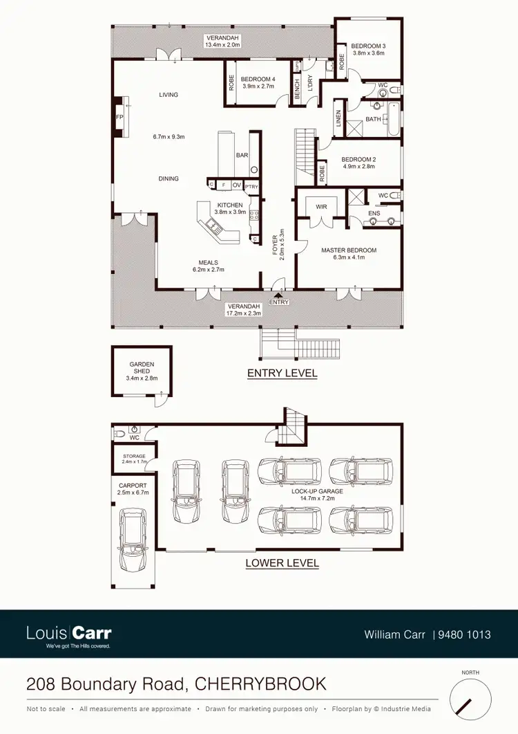 Floorplan of Homely house listing, 208 Boundary Road, Cherrybrook NSW 2126