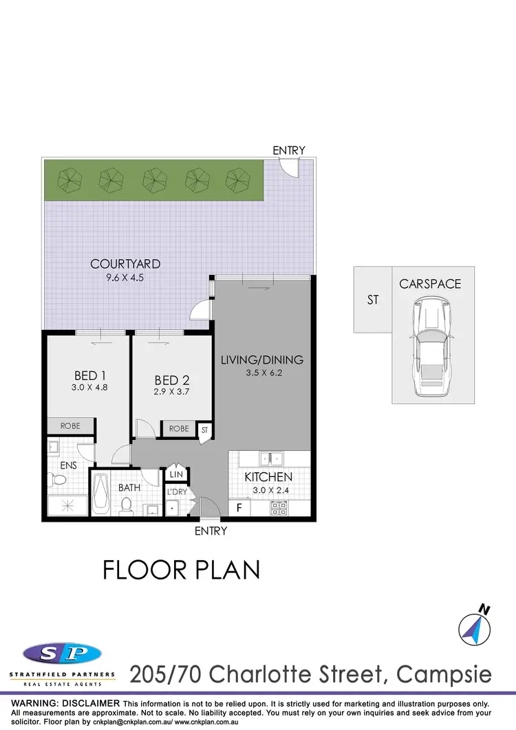 Floorplan of Homely apartment listing, 205/70 Charlotte Street, Campsie NSW 2194