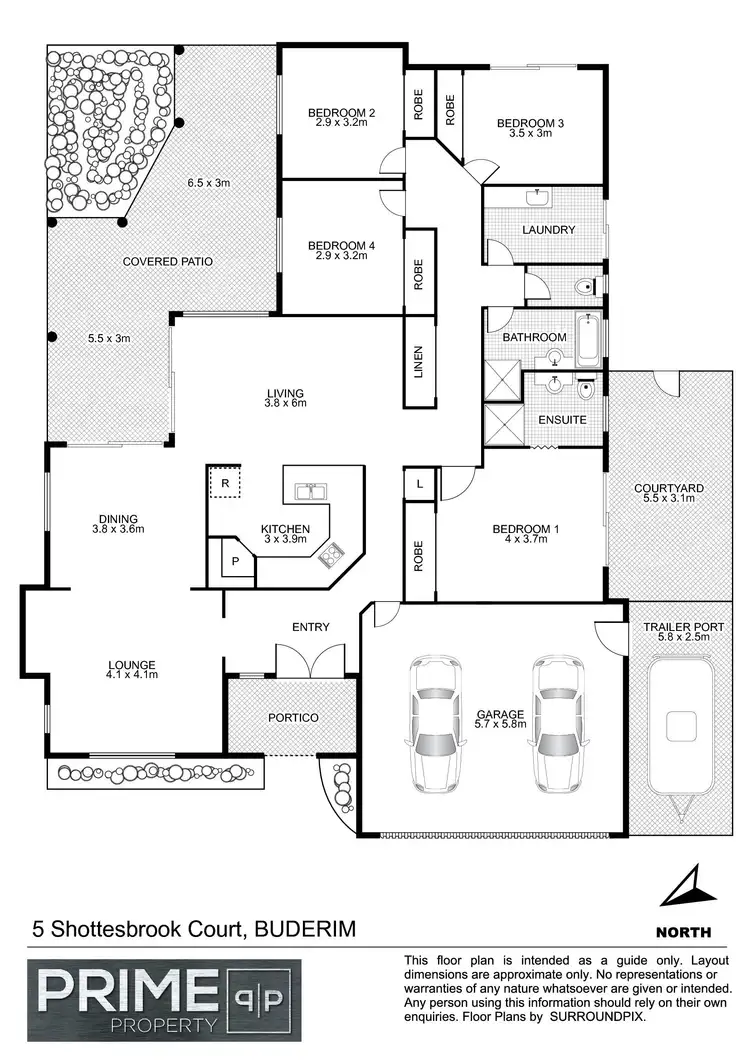 Floorplan of Homely house listing, 5 Shottesbrook Court, Buderim QLD 4556