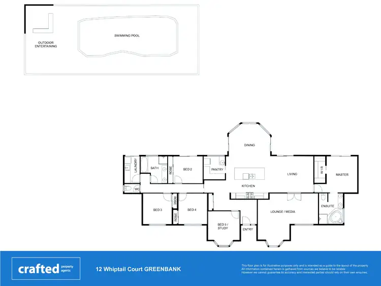 Floorplan of Homely house listing, 12 Whiptail Court, Greenbank QLD 4124